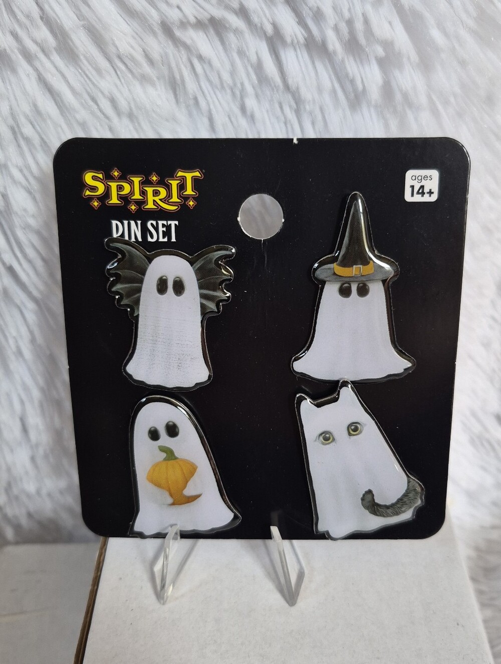 5/$25 Spirit Halloween Acrylic Ghost Pin Set